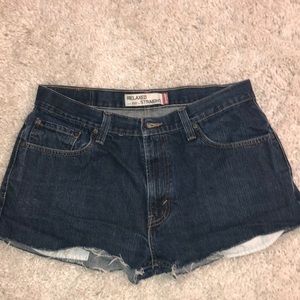 Vintage Levi's 559 high waist denim cutoff shorts